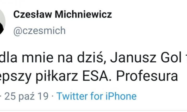 NAJLEPSZY piłkarz Ekstraklasy według Czesława Michniewicza